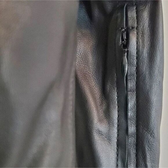 By Malene Birger Karmillos Black Lambskin Leather Maxi Dress Size 40 EU Women - Picture 13 of 16